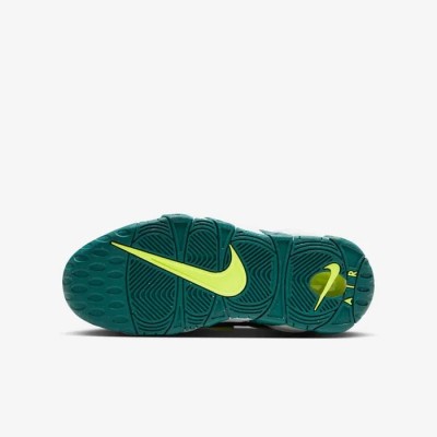Nike Air More Uptempo noir bleu sarcelle jade volt Réf DZ2809-001