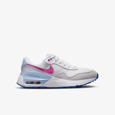Nike Air Max SYSTM blanc gris football bleu roi fuchsia vif Réf DQ0284-105