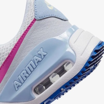 Nike Air Max SYSTM blanc gris football bleu roi fuchsia vif Réf DQ0284-105