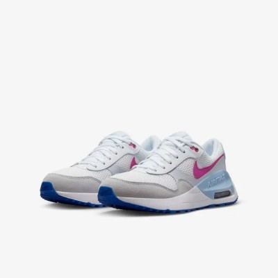 Nike Air Max SYSTM blanc gris football bleu roi fuchsia vif Réf DQ0284-105