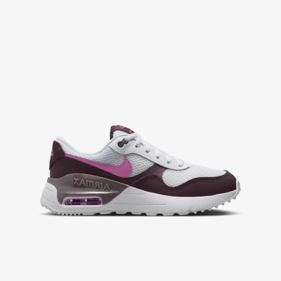 Nike Air Max SYSTM blanc bordeaux violet rose pétillant Réf DQ0284-116