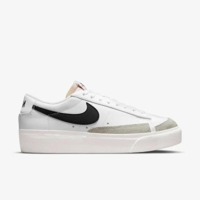 Nike Blazer Low Platform blanc bleu voile orange équipe noir Réf DJ0292-101