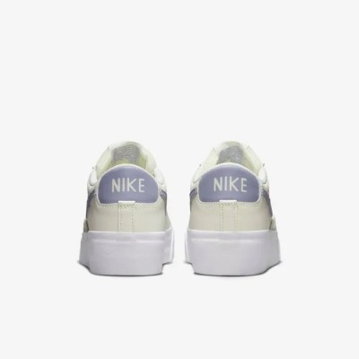 Nike Blazer Low Platform blanc bleu voile orange équipe noir Réf DJ0292-101