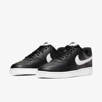 Nike Court Vision Low noir blanc Réf CD5434-001