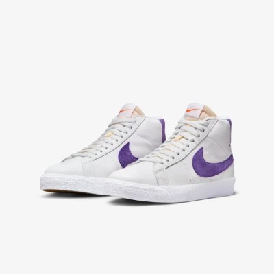 Nike SB Zoom Blazer Mid blanc Réf DZ4949-100